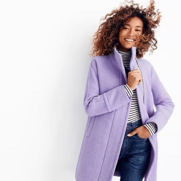 J.Crew Stadium Cocoon Peacoat Lilac - Picture 2 of 11